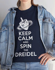 Keep Calm & Spin the Dreidel T - Shirt - Shop Israel