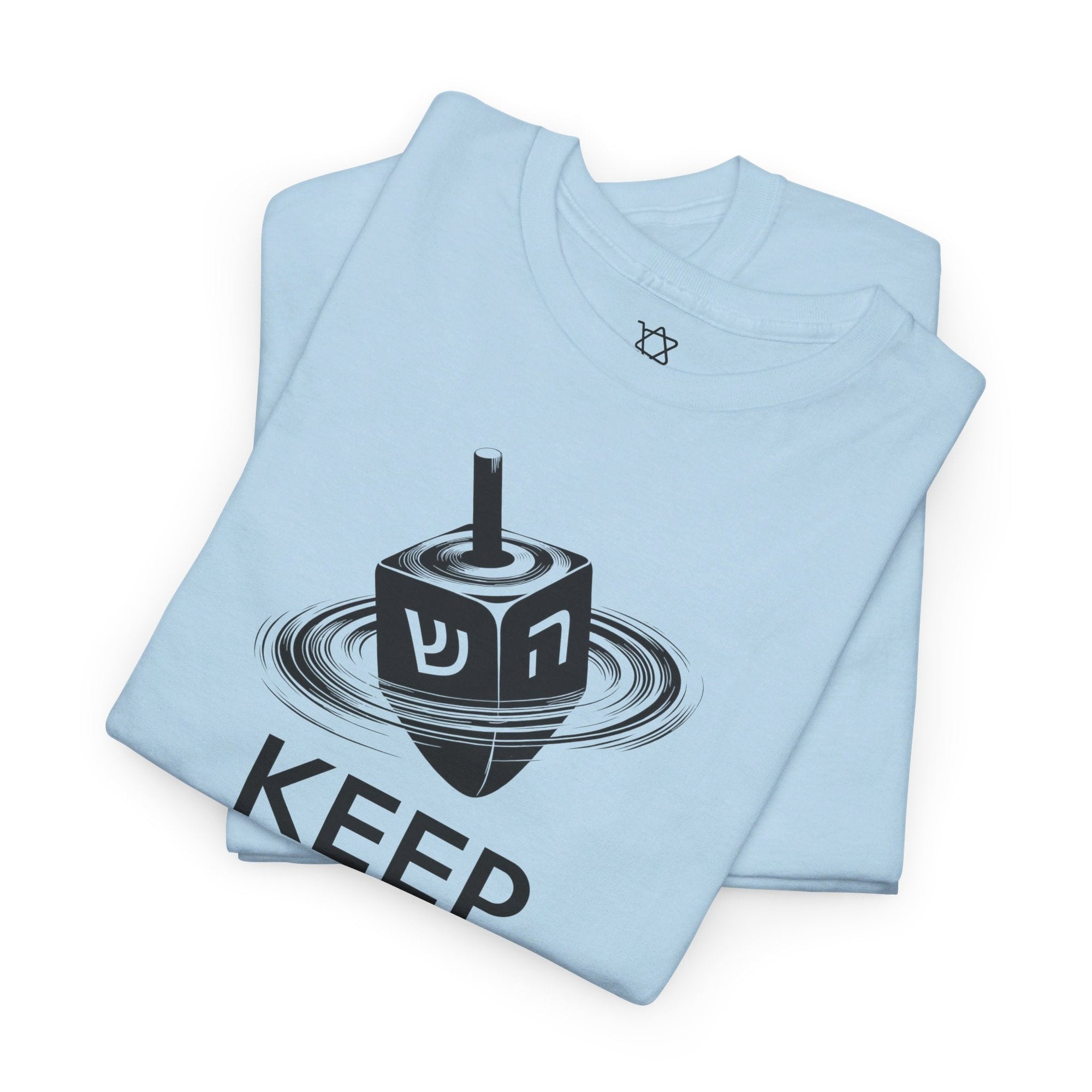 Keep Calm &amp; Spin the Dreidel T - Shirt - Shop Israel