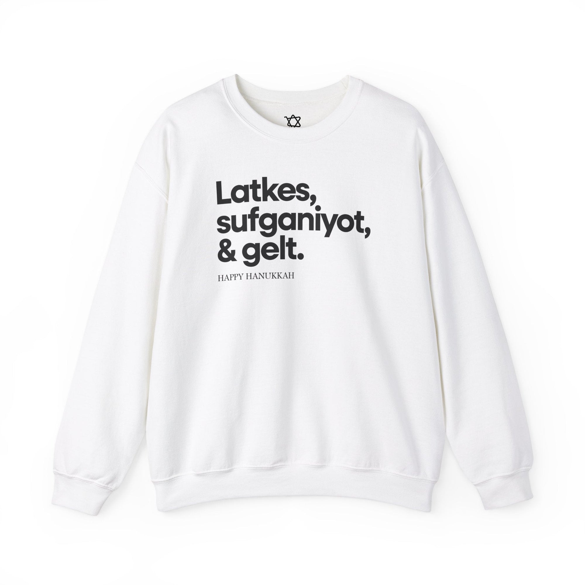 Latkes, Sufganiyot, Gelt Hanukkah Sweater - Shop Israel