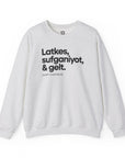 Latkes, Sufganiyot, Gelt Hanukkah Sweater - Shop Israel