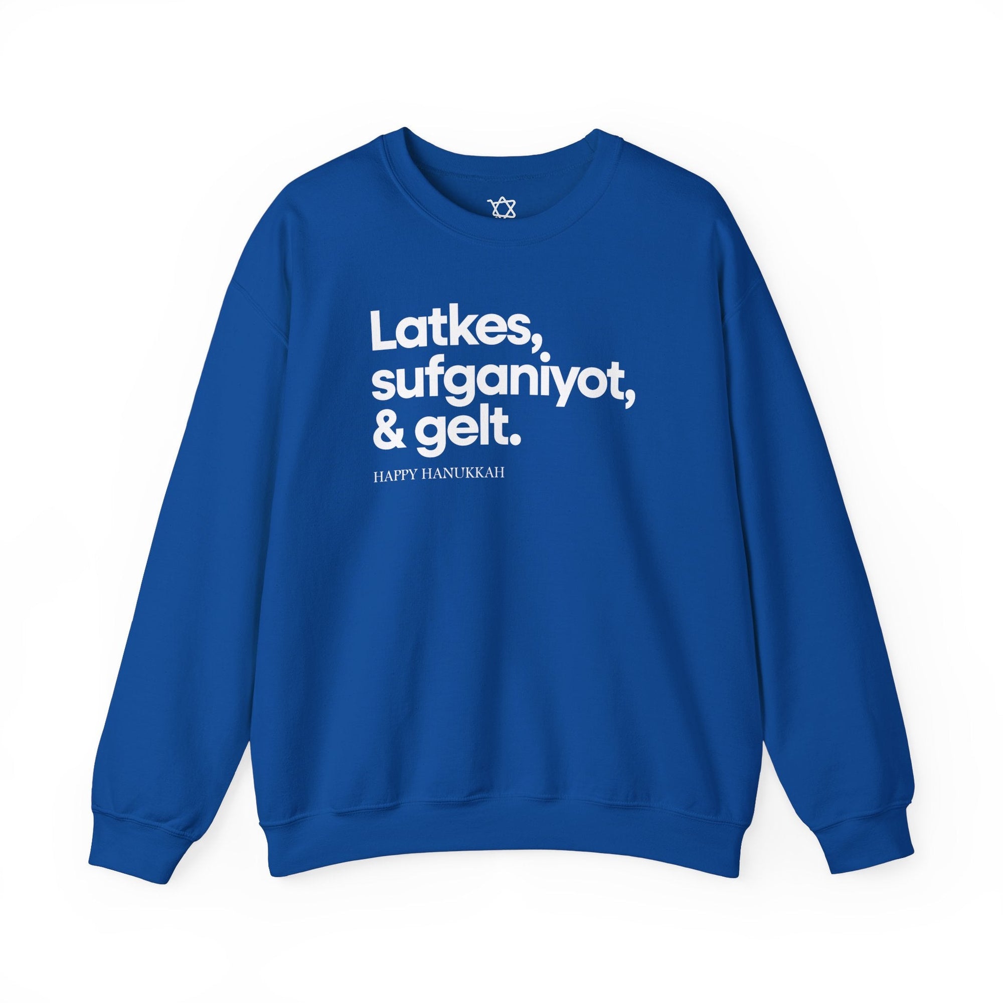 Latkes, Sufganiyot, Gelt Hanukkah Sweater - Shop Israel