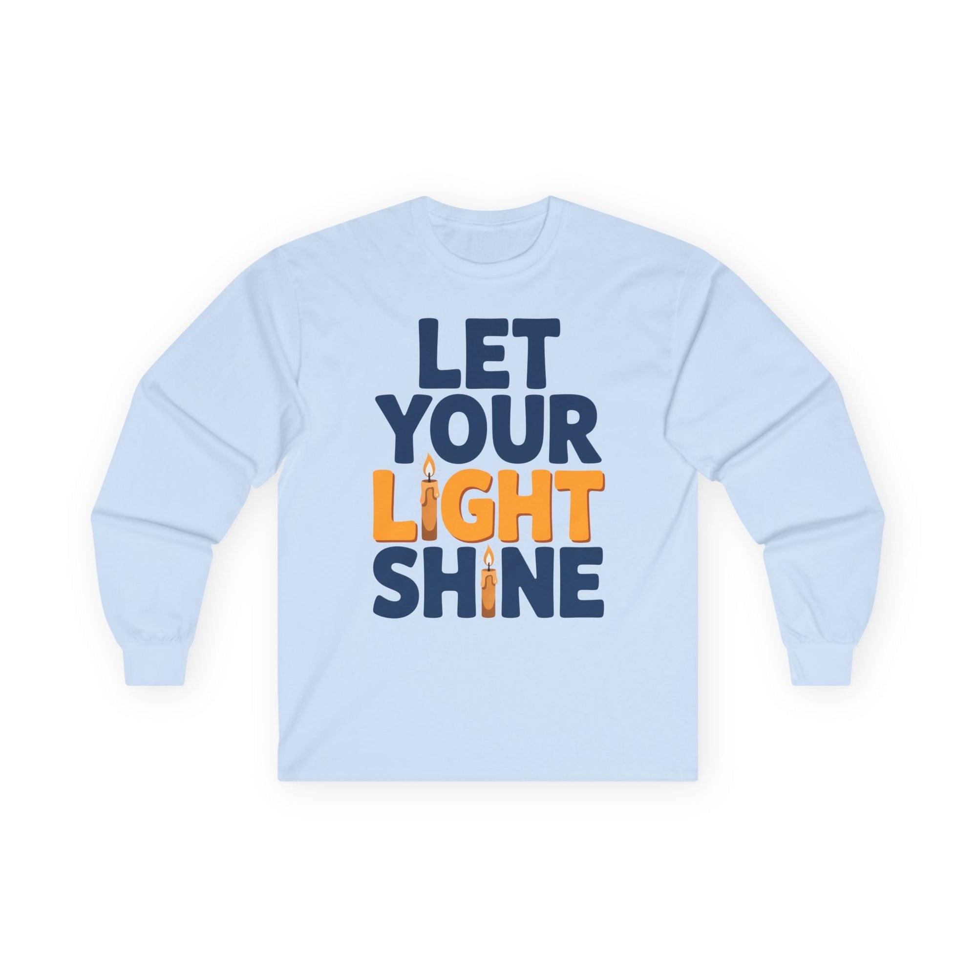 Let Your Light Shine Long Sleeve T-Shirt - Shop Israel