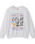 Let's Get Lit Ugly Hanukkah Sweater - Shop Israel