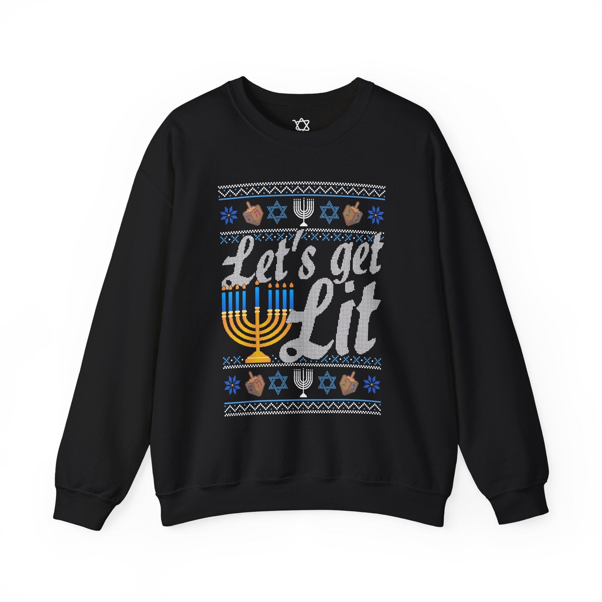 Let's Get Lit Ugly Hanukkah Sweater - Shop Israel