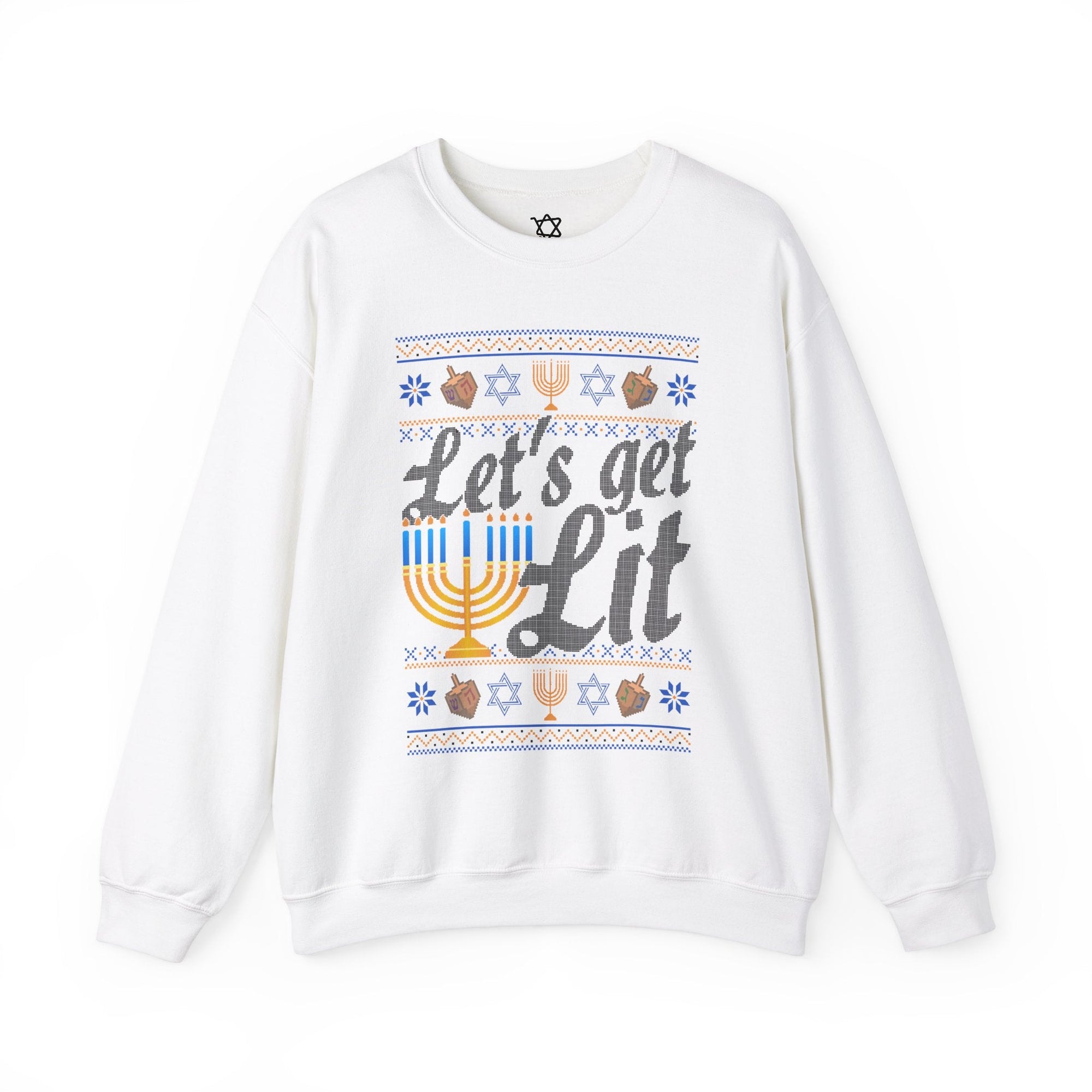 Let's Get Lit Ugly Hanukkah Sweater - Shop Israel