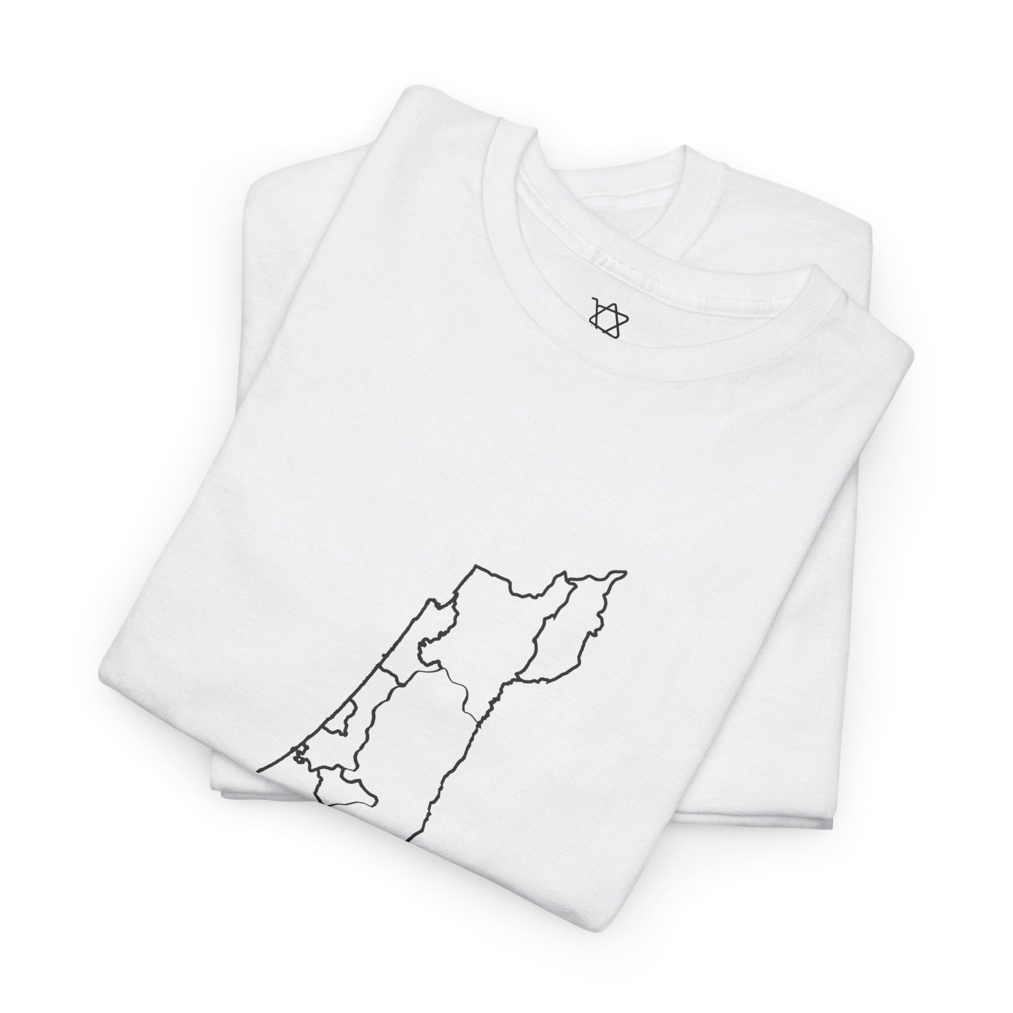 Line Map of Israel T - Shirt - Shop Israel