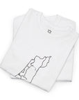 Line Map of Israel T - Shirt - Shop Israel