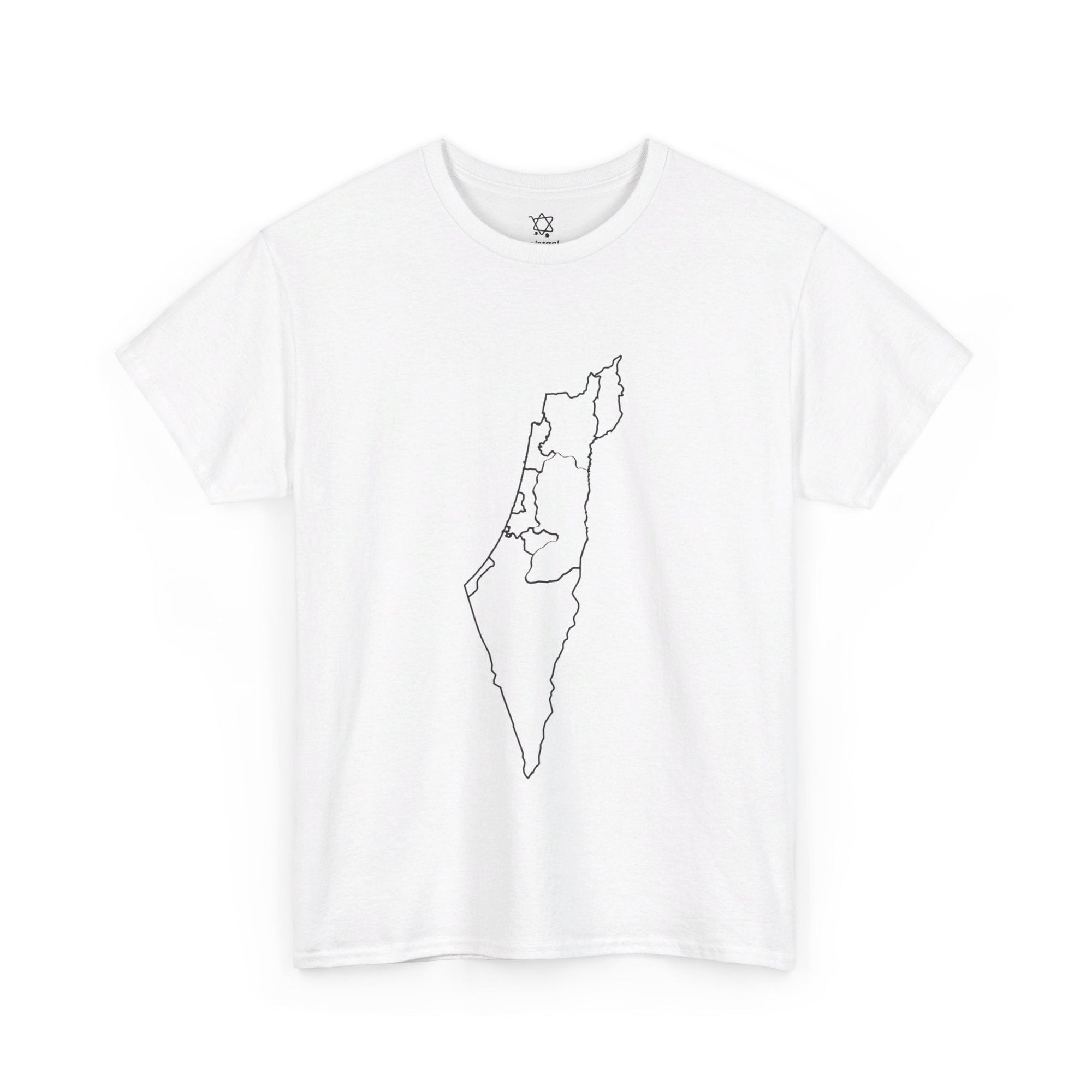 Line Map of Israel T - Shirt - Shop Israel