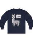 Llama (Why) Long Sleeve T-Shirt - Shop Israel