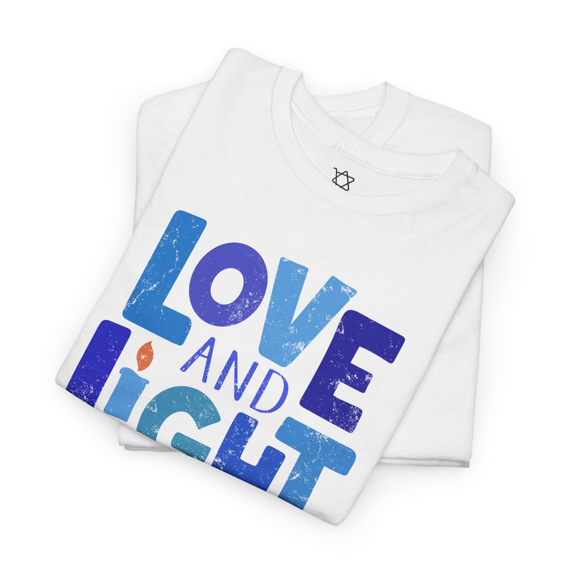 Love &amp; Light Hanukkah T-Shirt - Shop Israel