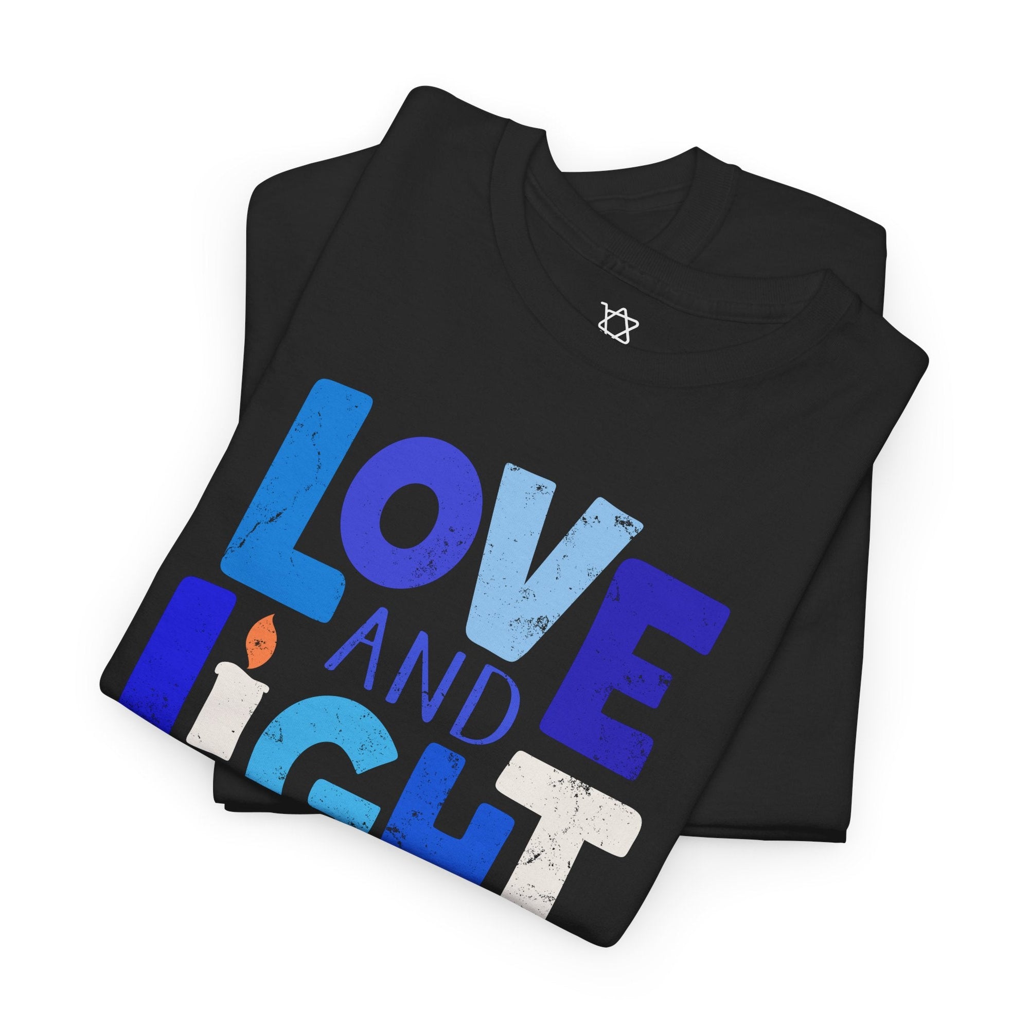 Love &amp; Light Hanukkah T-Shirt - Shop Israel