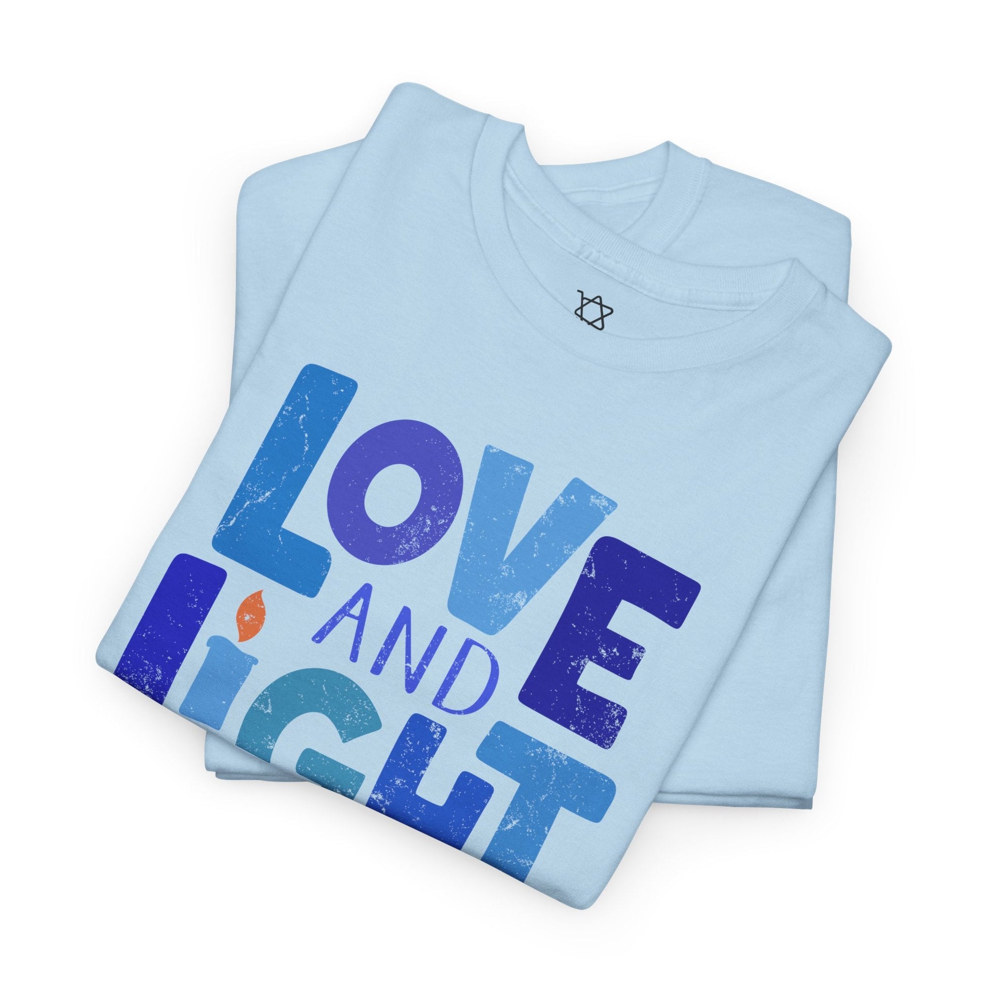 Love &amp; Light Hanukkah T-Shirt - Shop Israel