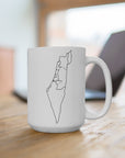 Map of Israel Ceramic Mug - Shop Israel