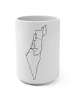 Map of Israel Ceramic Mug - Shop Israel