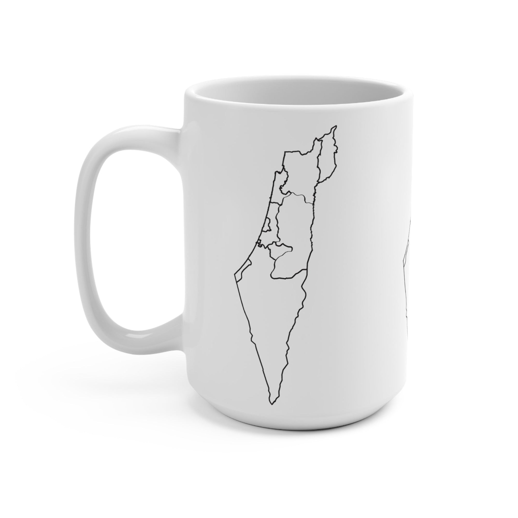 Map of Israel Ceramic Mug - Shop Israel