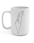 Map of Israel Ceramic Mug - Shop Israel