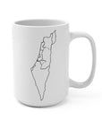 Map of Israel Ceramic Mug - Shop Israel