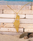 Map of Israel Star of David Necklace - Shop Israel