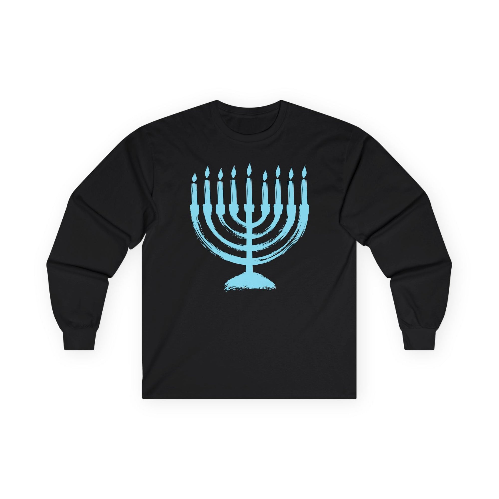 Menorah Long Sleeve T-Shirt - Shop Israel