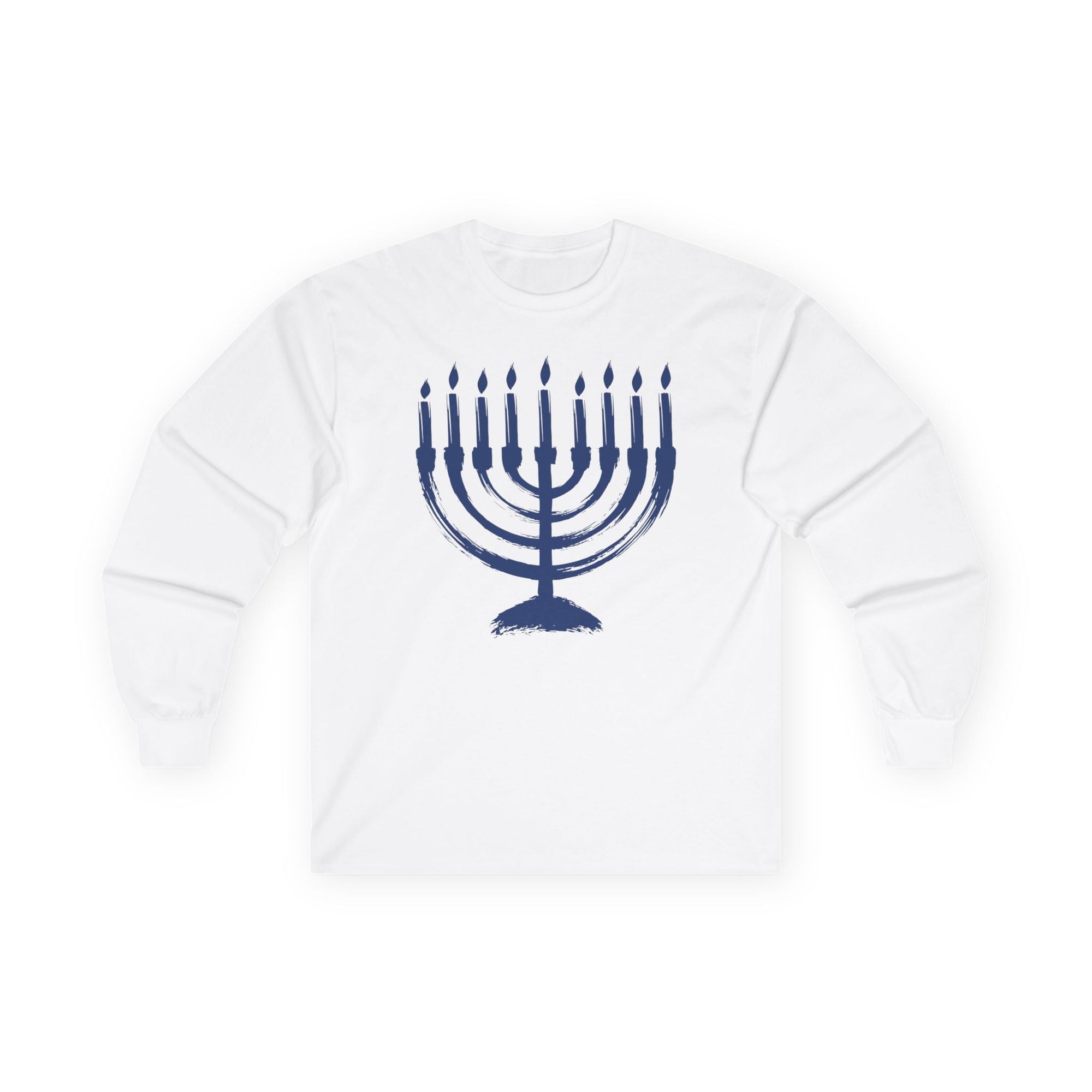 Menorah Long Sleeve T-Shirt - Shop Israel