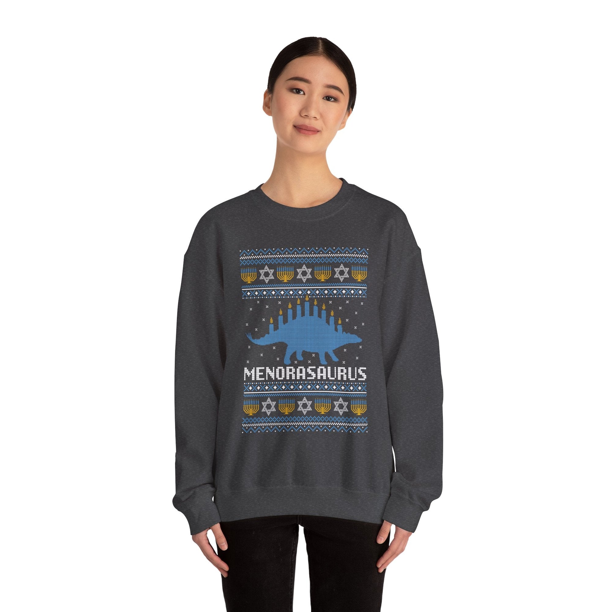 Menorasaurus Ugly Hanukkah Sweater - Shop Israel