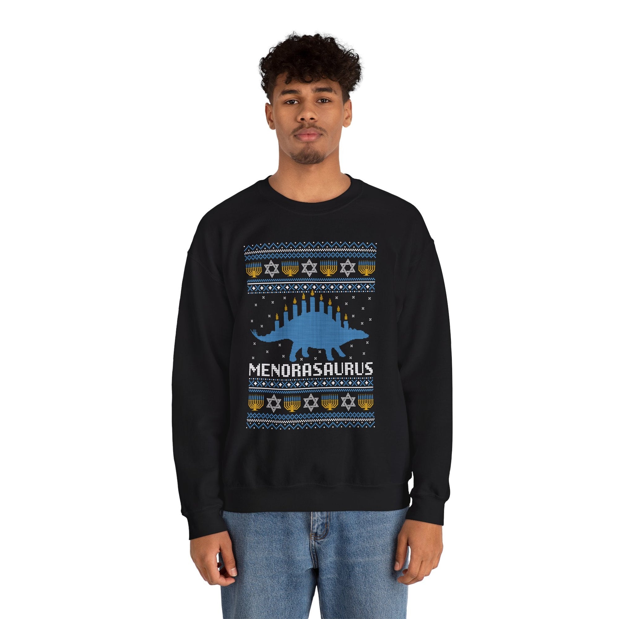 Menorasaurus Ugly Hanukkah Sweater - Shop Israel