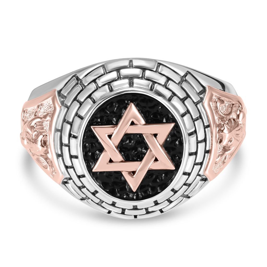 Men&#39;s Emblem Star of David Ring - Shop Israel