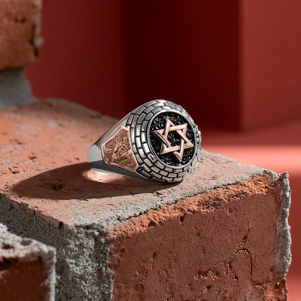 Men&#39;s Emblem Star of David Ring - Shop Israel