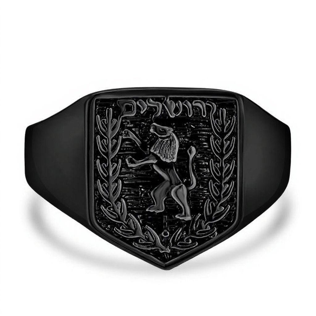 Men's Jerusalem Emblem Ring - Shop Israel