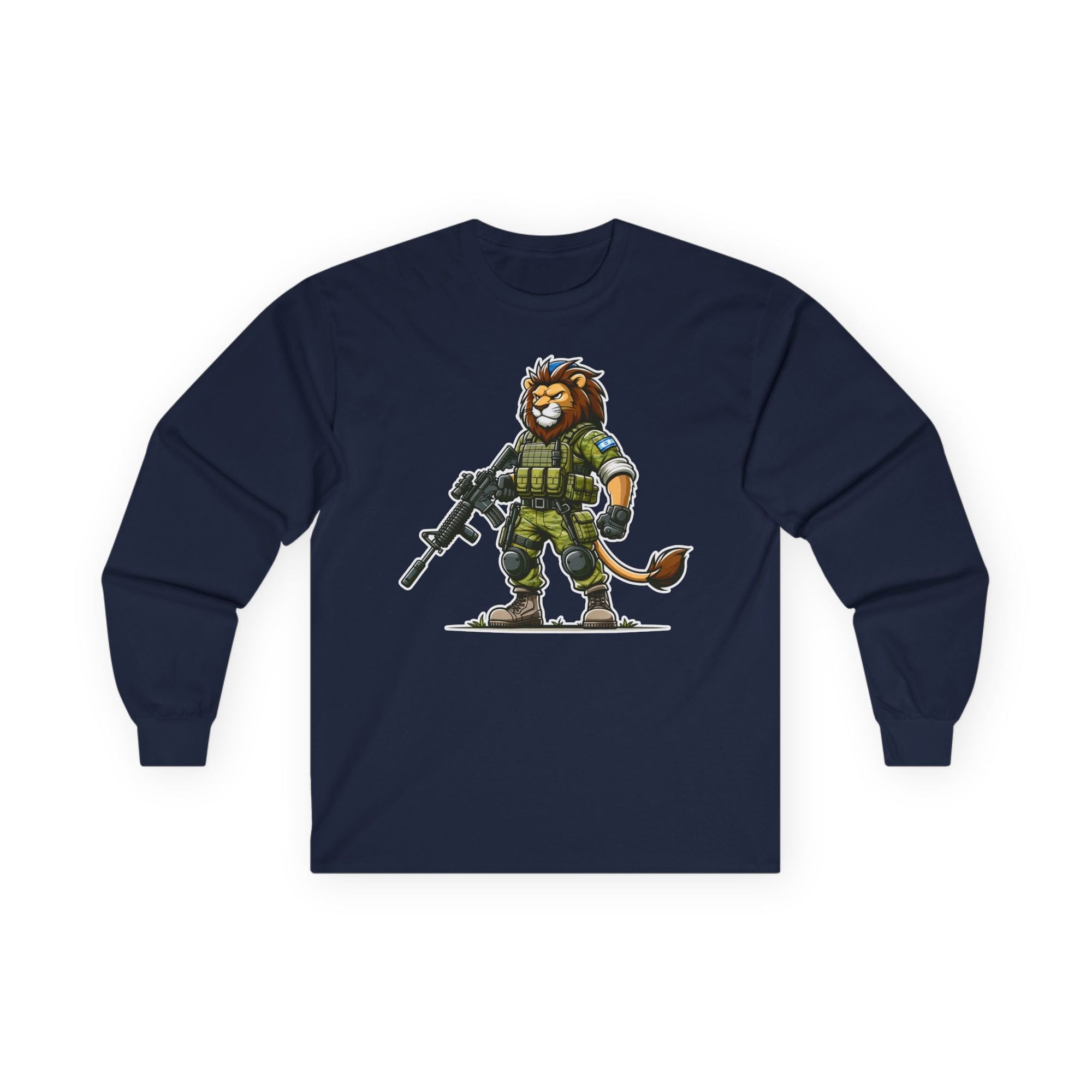 Mighty Lion Long Sleeve T-Shirt - Shop Israel