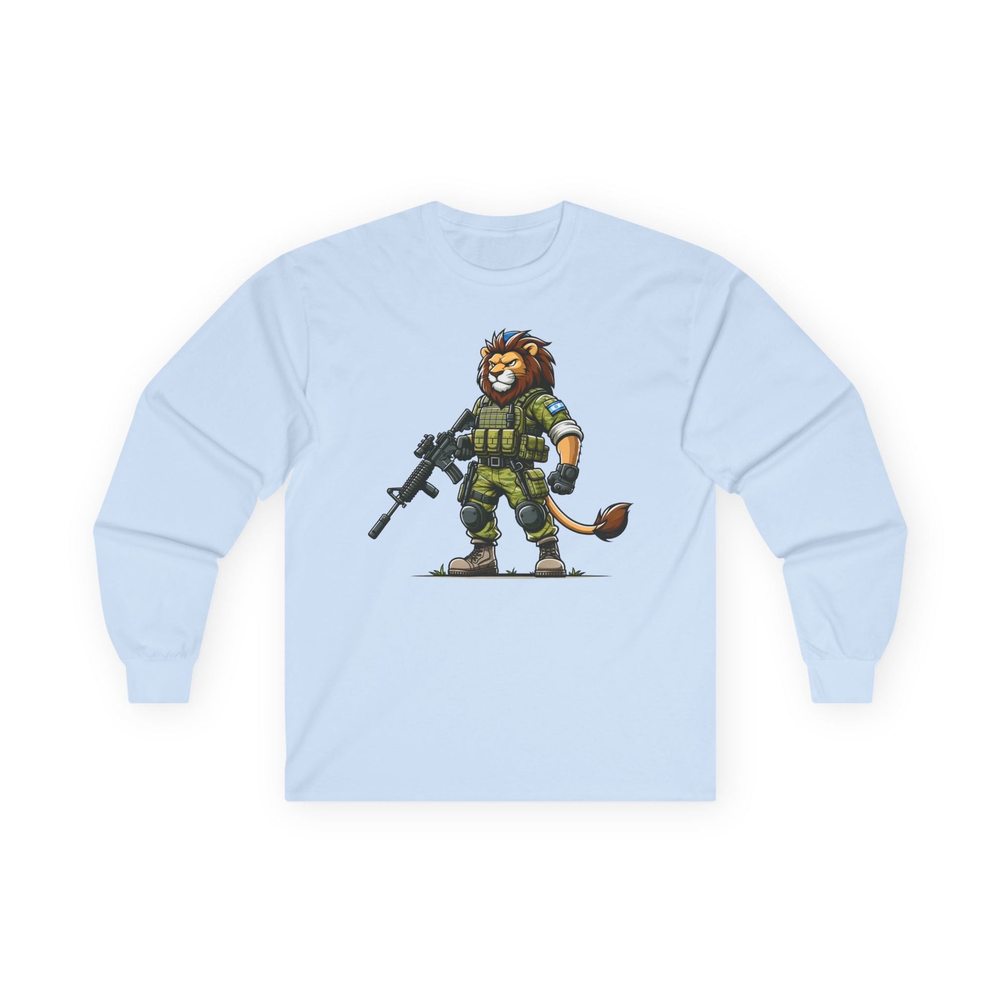 Mighty Lion Long Sleeve T-Shirt - Shop Israel