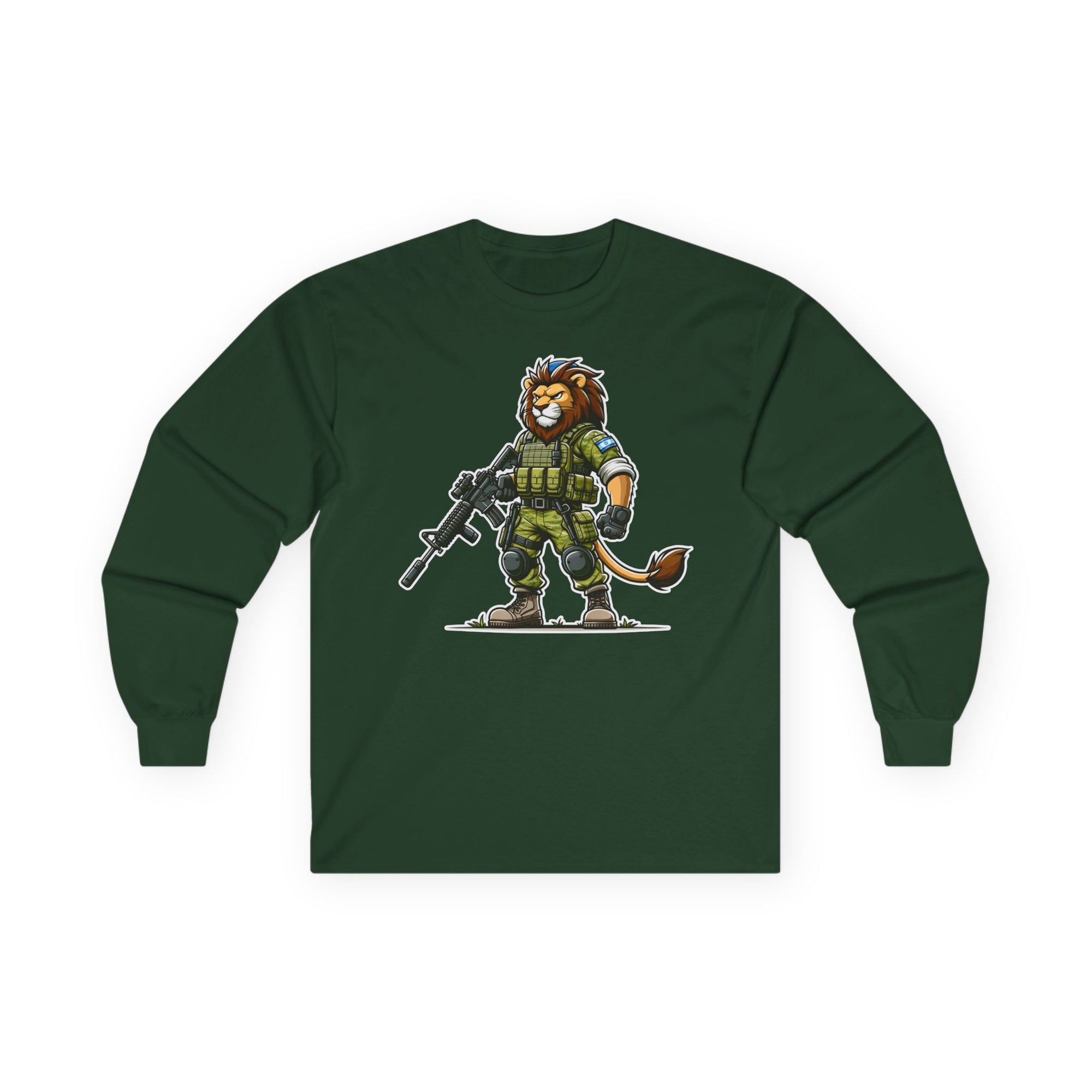 Mighty Lion Long Sleeve T-Shirt - Shop Israel