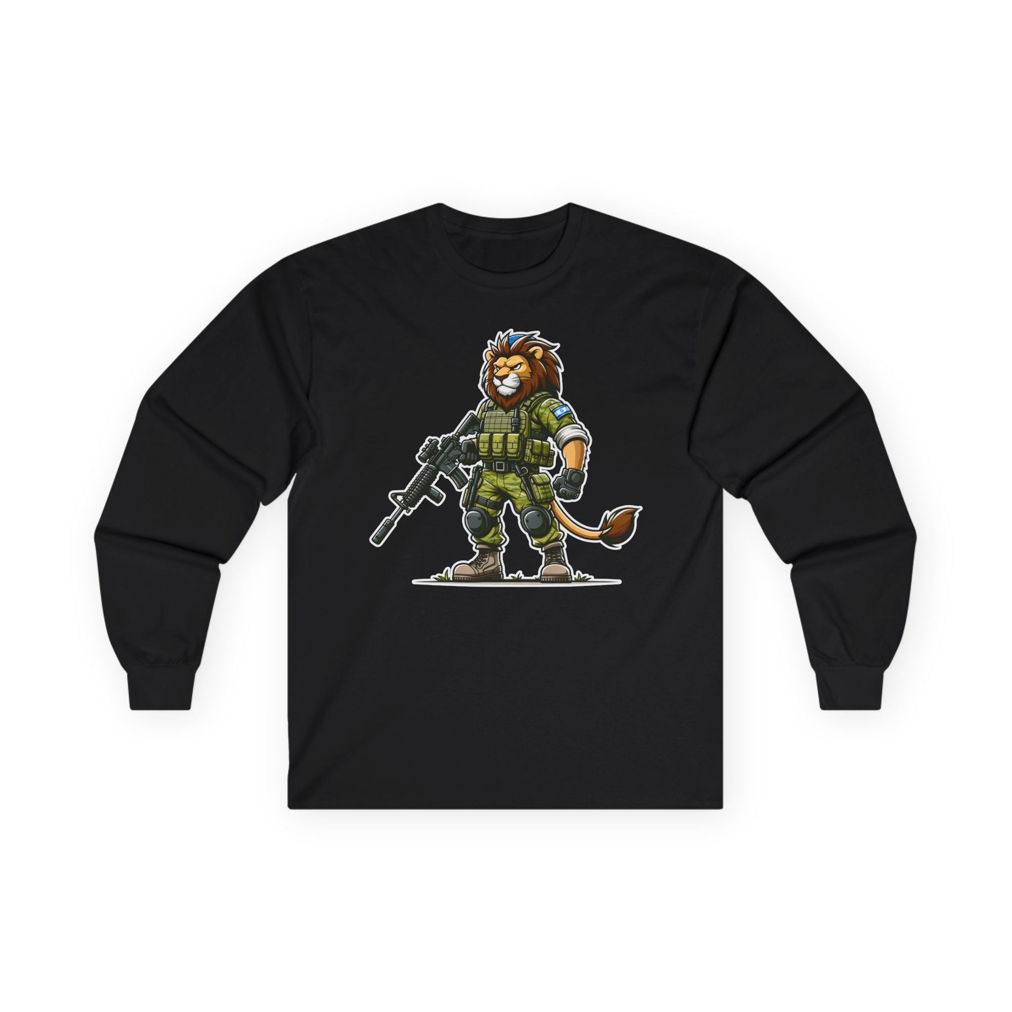 Mighty Lion Long Sleeve T-Shirt - Shop Israel