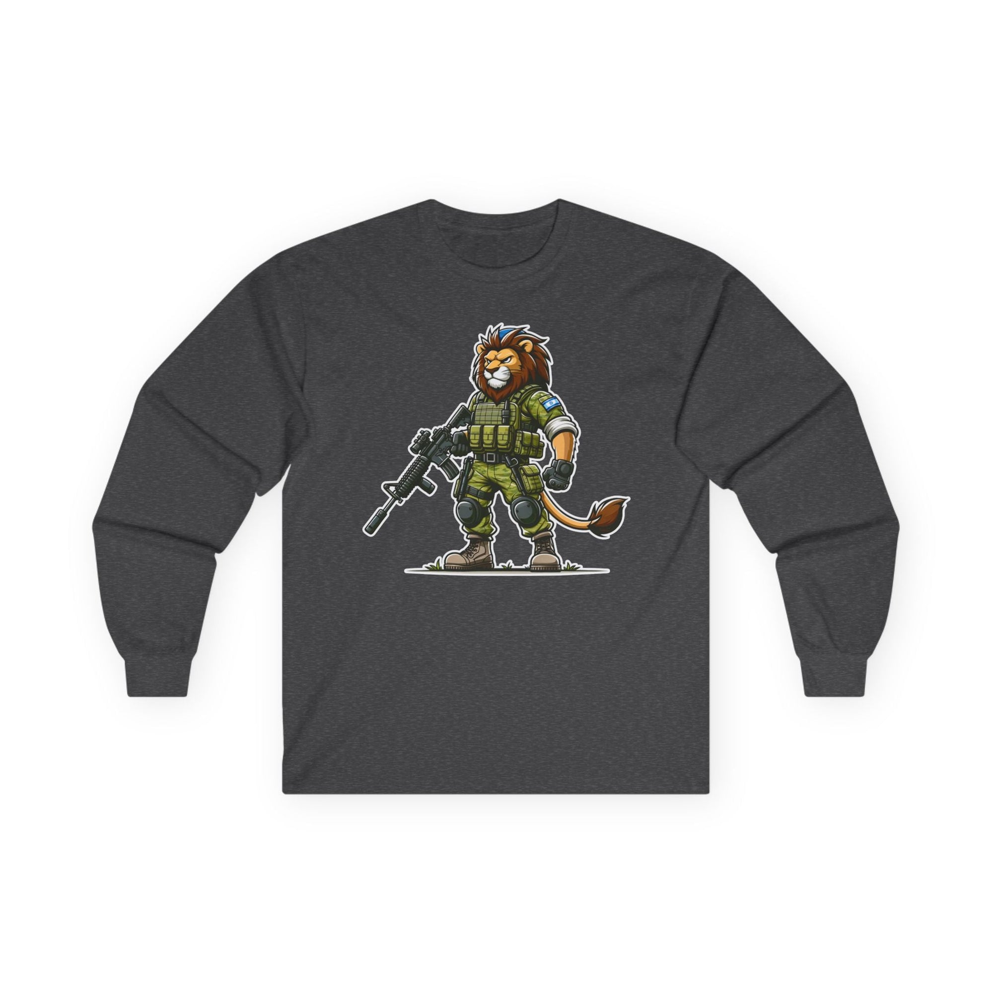 Mighty Lion Long Sleeve T-Shirt - Shop Israel