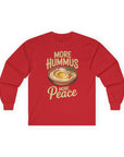 More Hummus More Peace Long Sleeve T-Shirt - Shop Israel