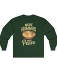 More Hummus More Peace Long Sleeve T-Shirt - Shop Israel