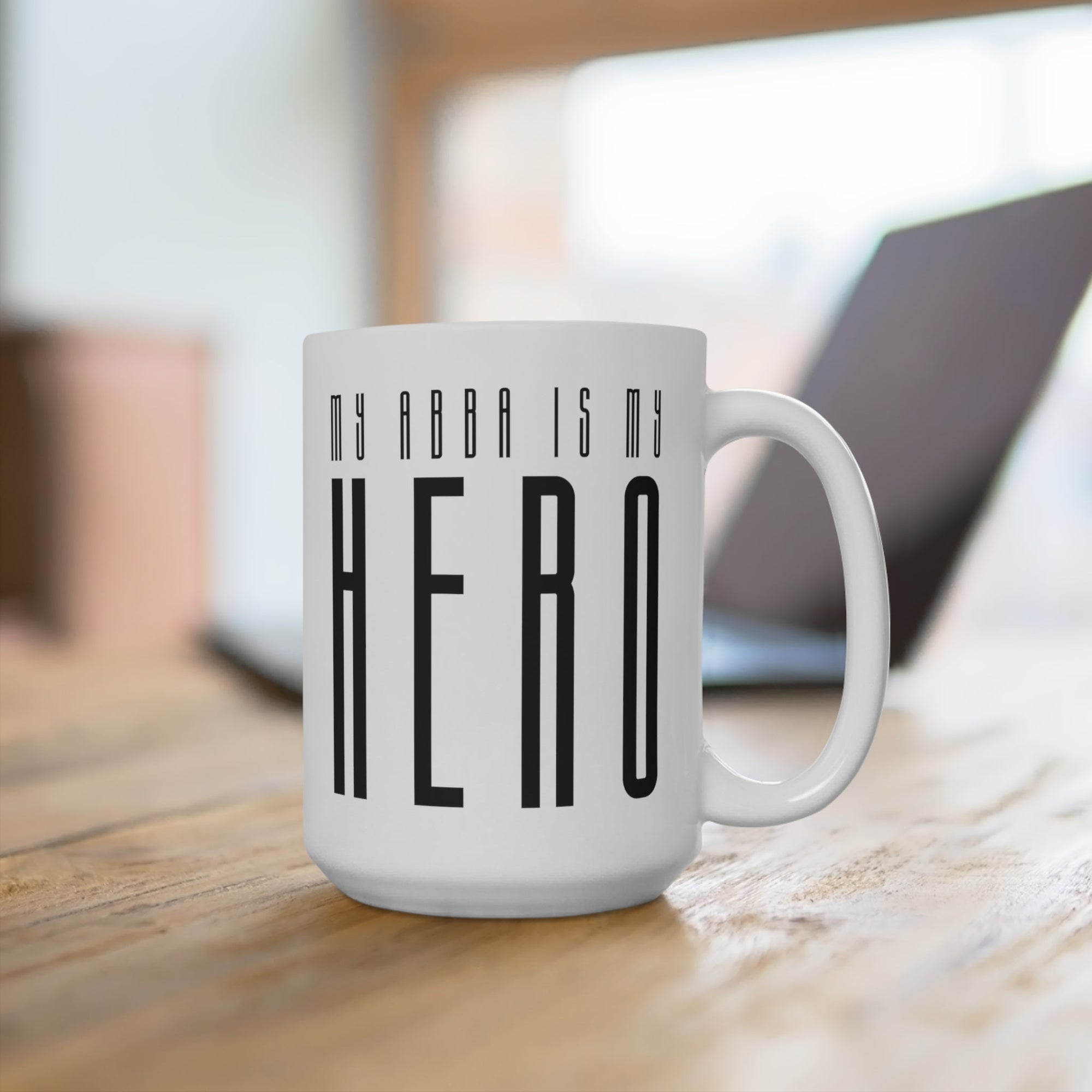 My Abba Is My Hero Mug - Shop Israel