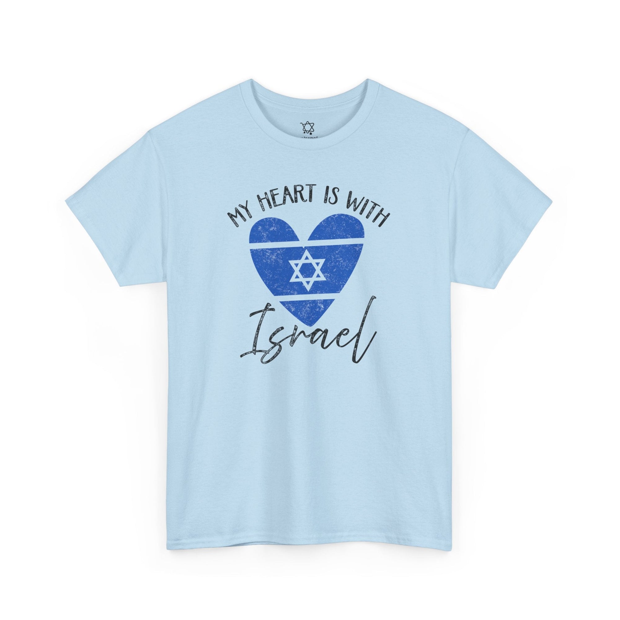 My Heart is with Israel T-Shirt - Shop Israel