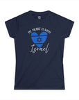 My Heart is with Israel Women's T-Shirt - Shop Israel