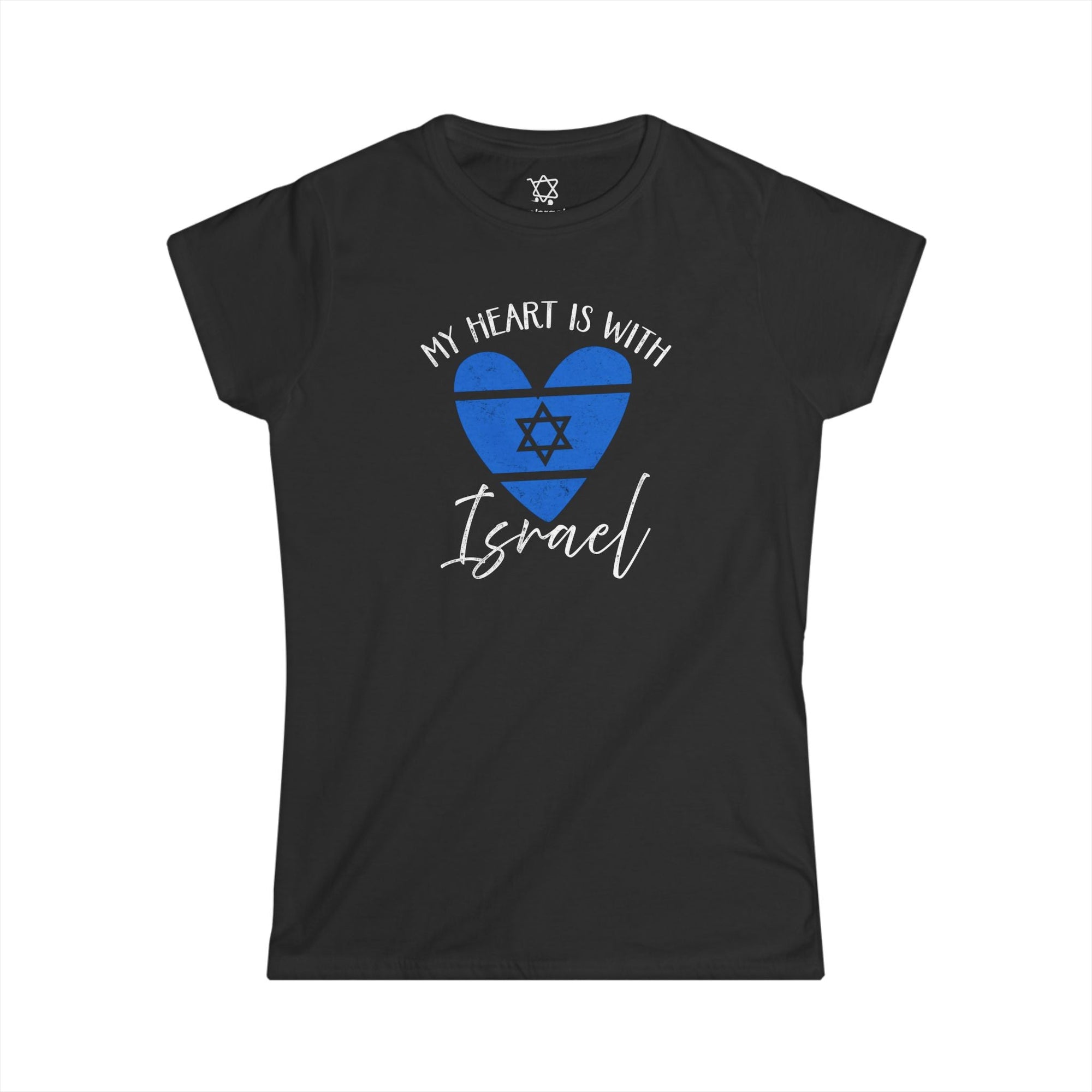 My Heart is with Israel Women's T-Shirt - Shop Israel