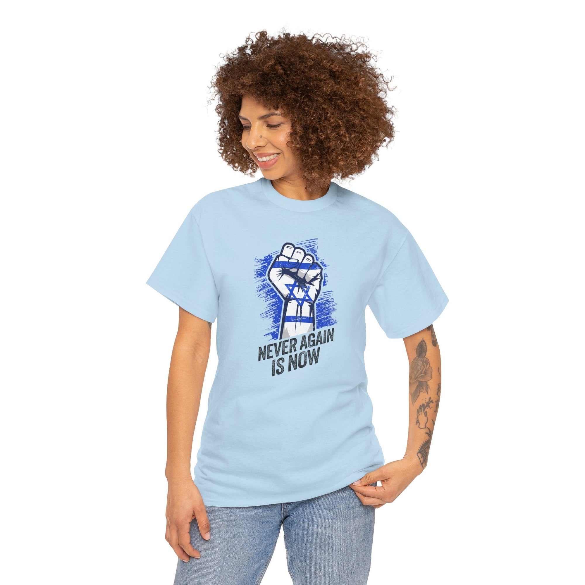Never Again Fist T-Shirt - Shop Israel