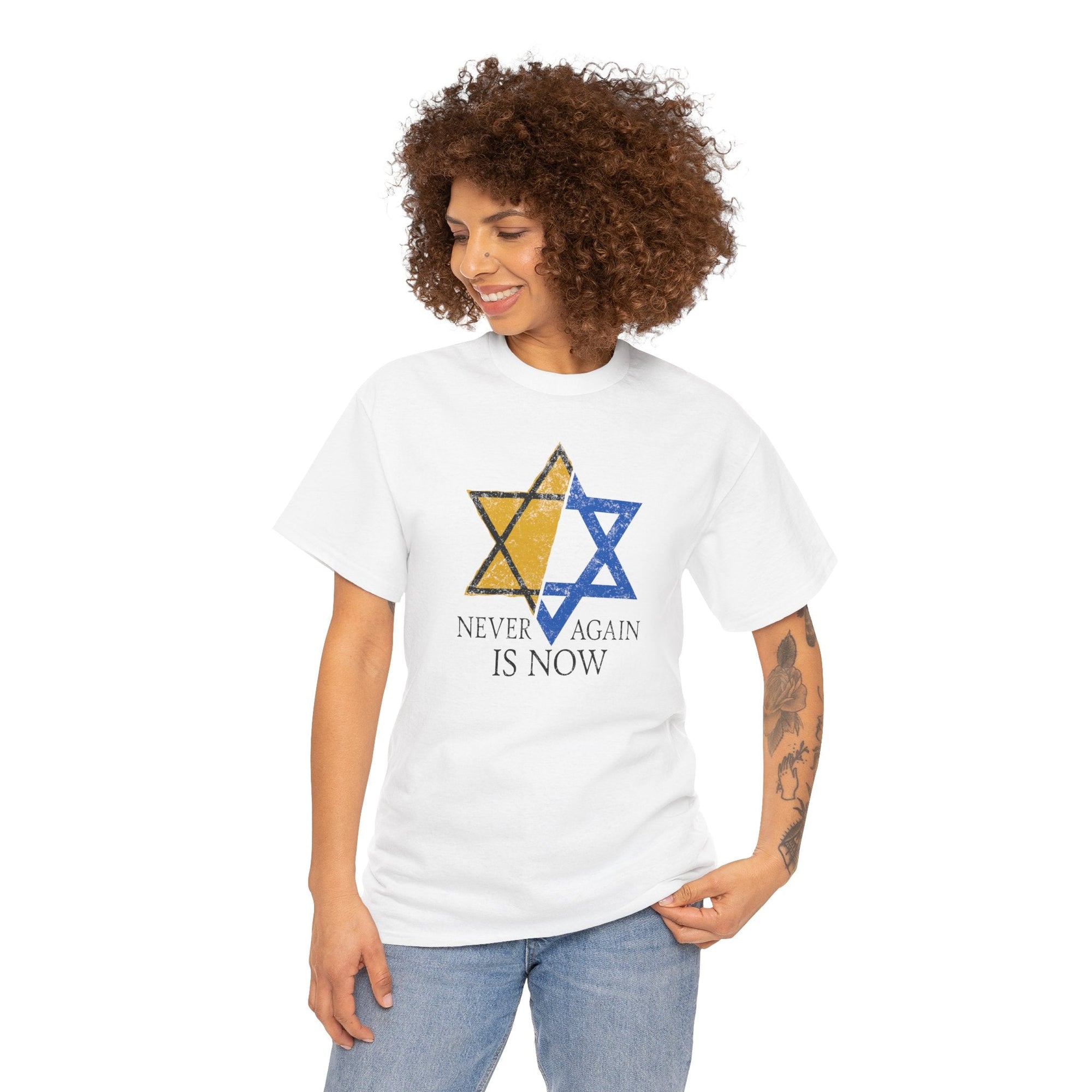 Never Again Star T-Shirt - Shop Israel