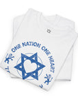 One Nation One Heart T-Shirt - Shop Israel