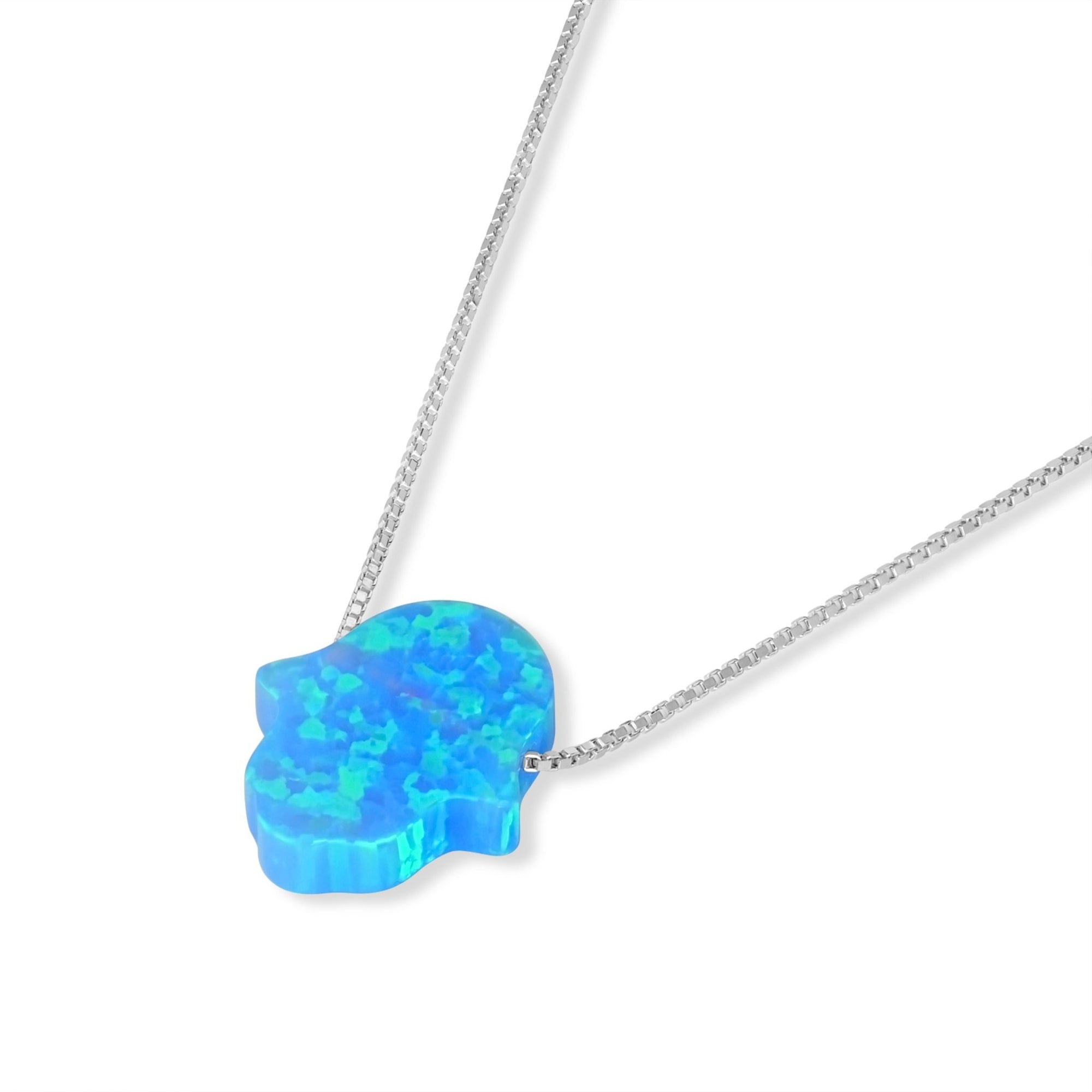 Opal Hamsa Necklace - Shop Israel