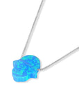 Opal Hamsa Necklace - Shop Israel