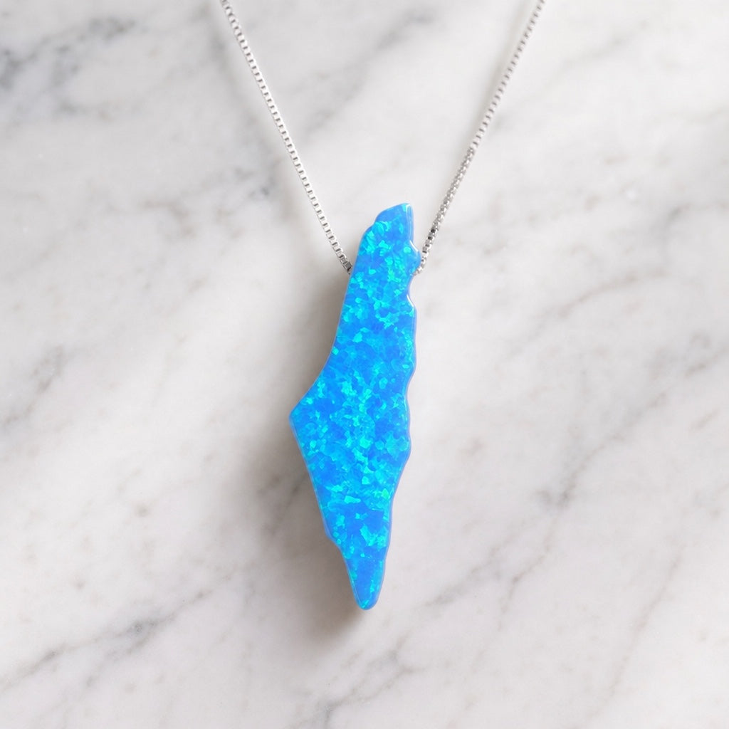 Opal Israel Necklace, editorial close-up