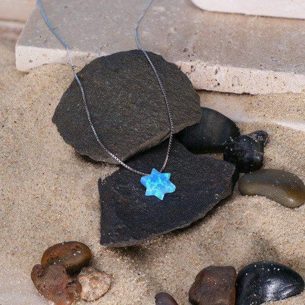 Opal Star of David Necklace - Shop Israel