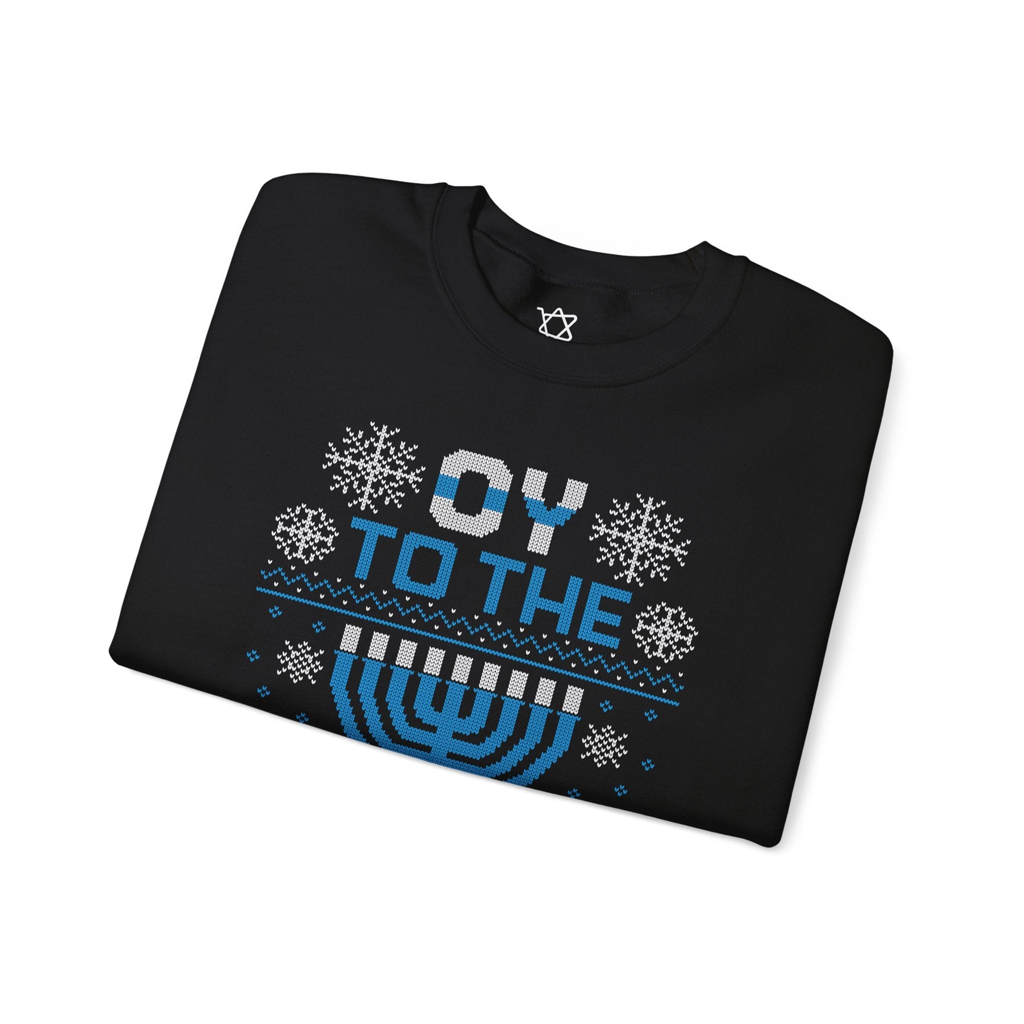 Oy To The World Ugly Hanukkah Sweater - Shop Israel