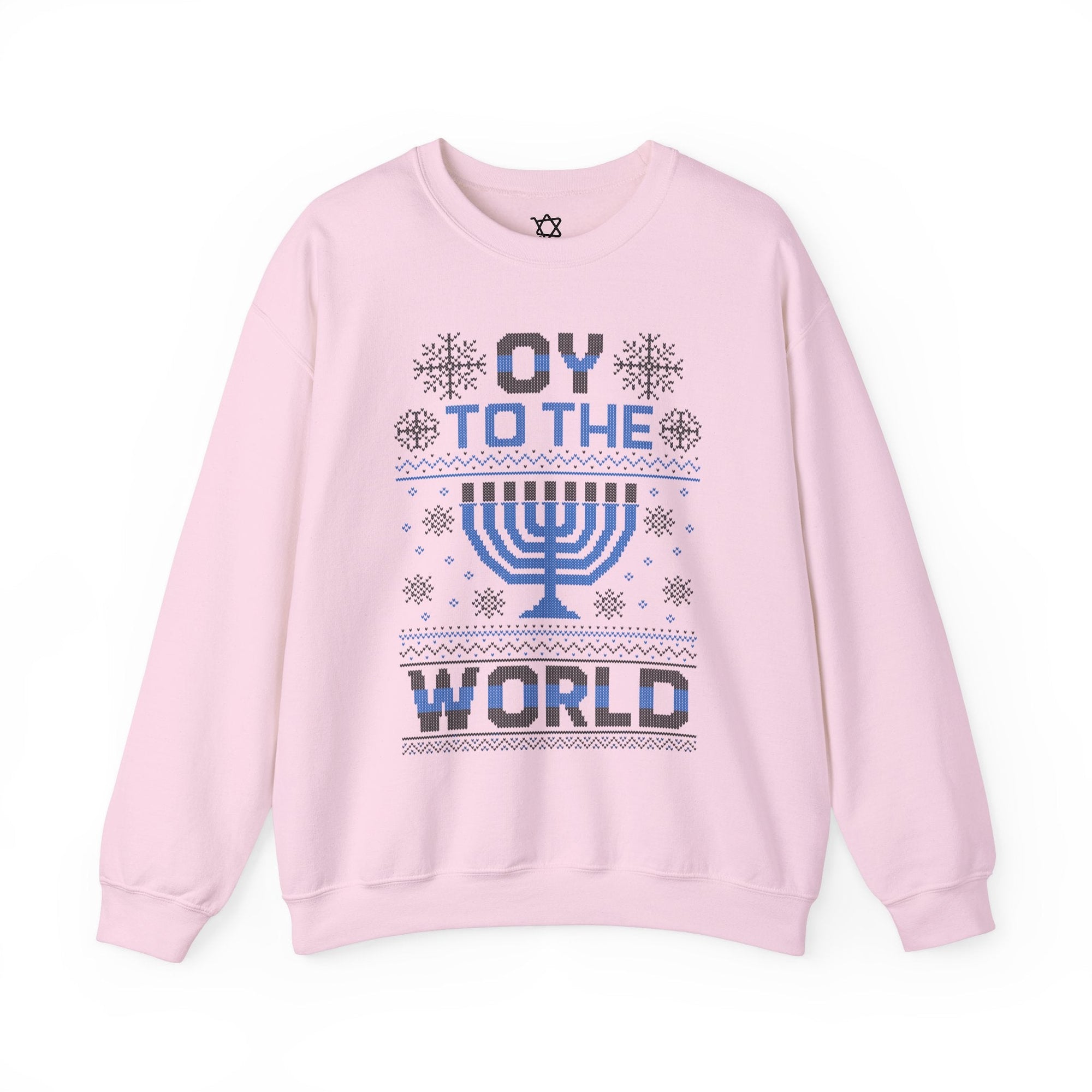 Oy To The World Ugly Hanukkah Sweater - Shop Israel