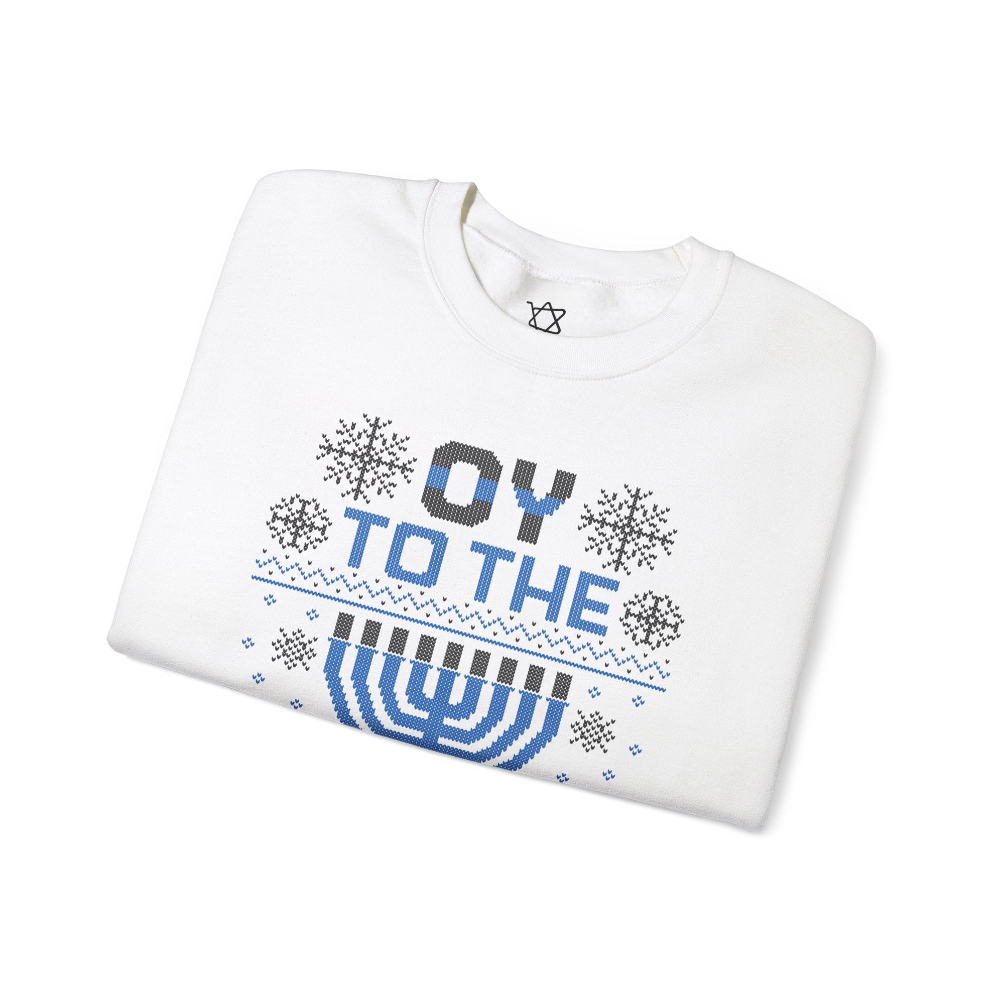 Oy To The World Ugly Hanukkah Sweater - Shop Israel